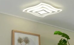 Fischer-Honsel LED-Deckenleuchte weiß ´quadratisch geschwungen` -Innenleuchten Verkaufsladen 11684926 4 202109231234