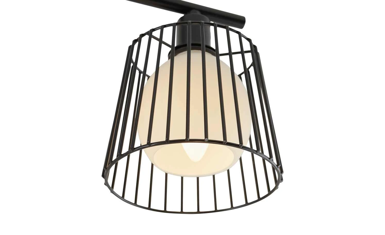 Deckenleuchte, 4-flammig, Draht/schwarz 5 Deckenleuchte, 4-flammig, Draht/schwarz – Bild 5