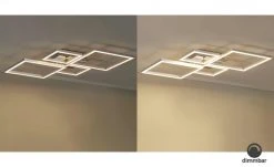 LED-Deckenleuchte, chrom/silberfarben