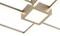 Trio LED-Deckenleuchte Nickel matt | silberfarben -Innenleuchten Verkaufsladen 11685004 2 202009220537