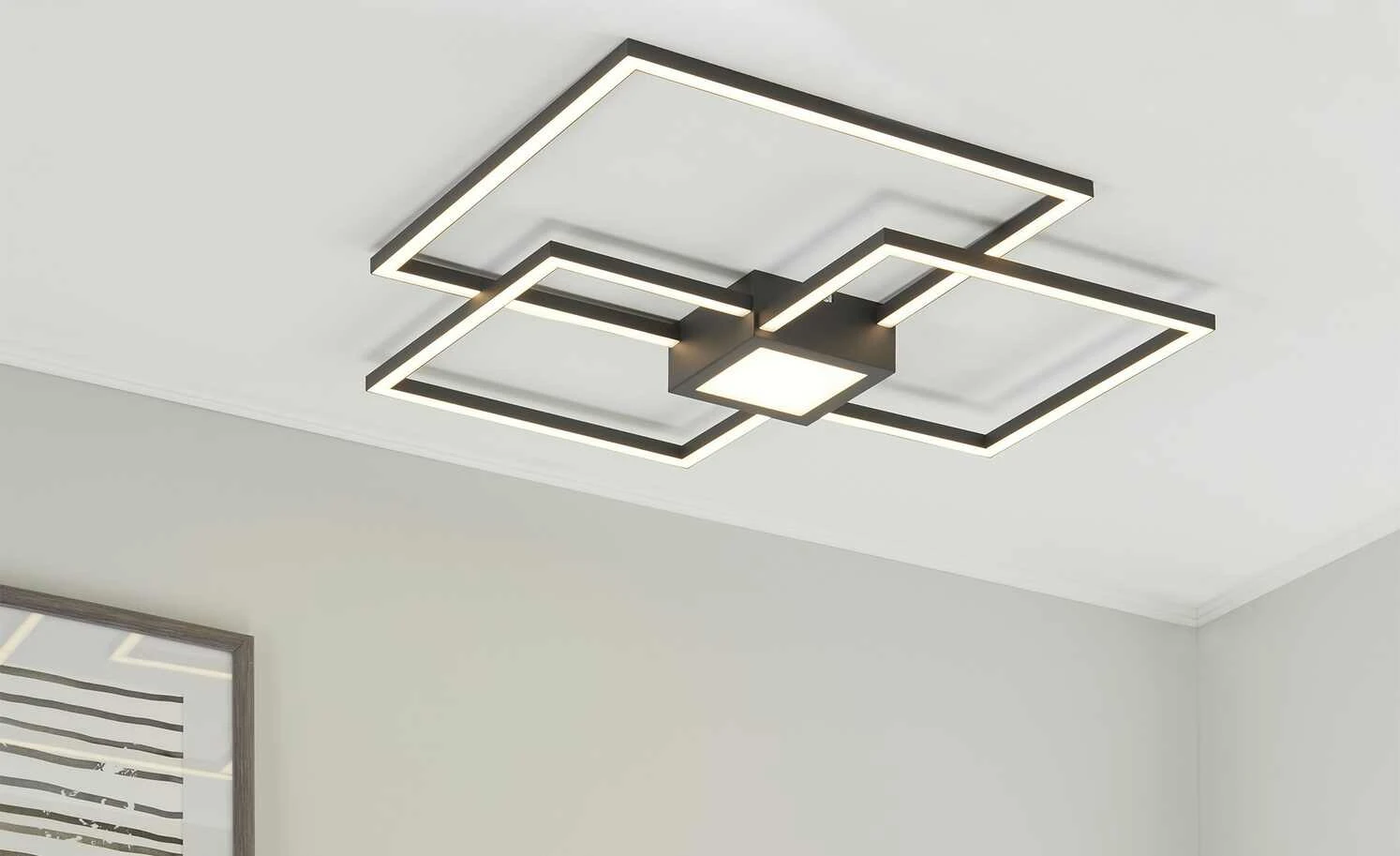 Trio LED-Deckenleuchte anthrazit | Schwarz 1 Trio LED-Deckenleuchte anthrazit | Schwarz