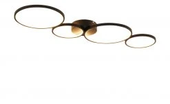 Trio LED-Deckenleuchte, schwarz `Ringe´ -Innenleuchten Verkaufsladen 11685013 5 202110042234