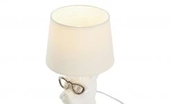 Trio Keramik-Tischleuchte, 1-flammig, Hund weiß -Innenleuchten Verkaufsladen 11685029 2 202003112234