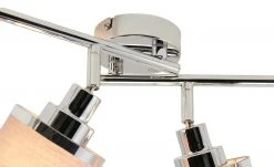 Wofi Deckenstrahler, 4-flammig, chrom, mit Stoffschirmen -Innenleuchten Verkaufsladen 11685041 3 202003021341