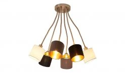 Wofi Deckenleuchte, 6-flammig nickel matt, Flexarme -Innenleuchten Verkaufsladen 11685057 1 202003021341