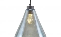 Pendelleuchte, 1-flammig, schwarz/Glas graphitfarben -Innenleuchten Verkaufsladen 11685133 2 202006091054