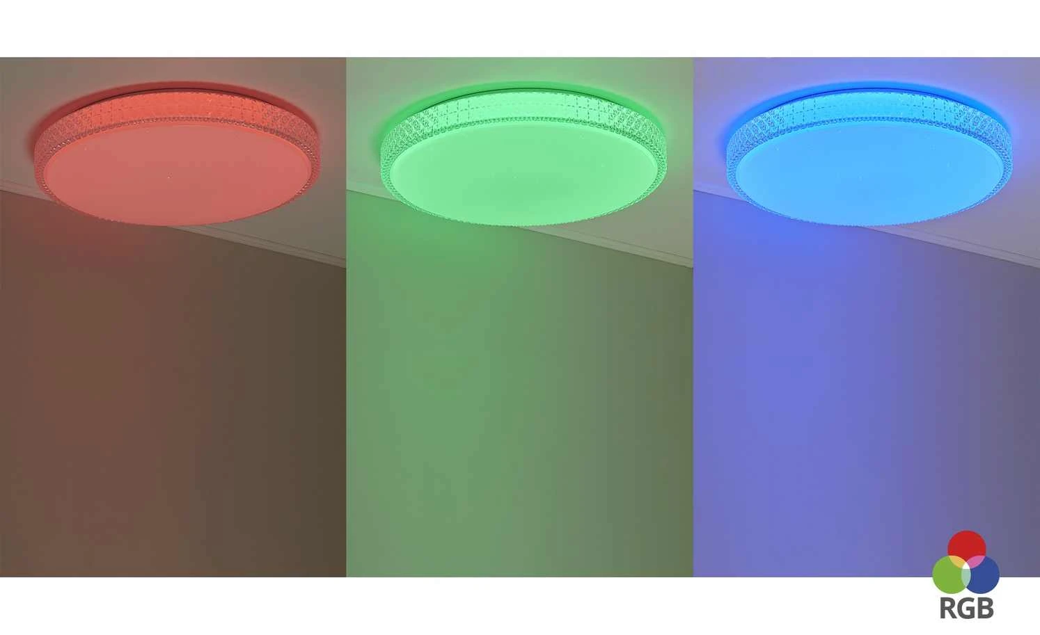 Paul Neuhaus Smart Home-Deckenleuchte, 1-flammig, Kristalloptik 2 Paul Neuhaus Smart Home-Deckenleuchte, 1-flammig, Kristalloptik – Bild 2