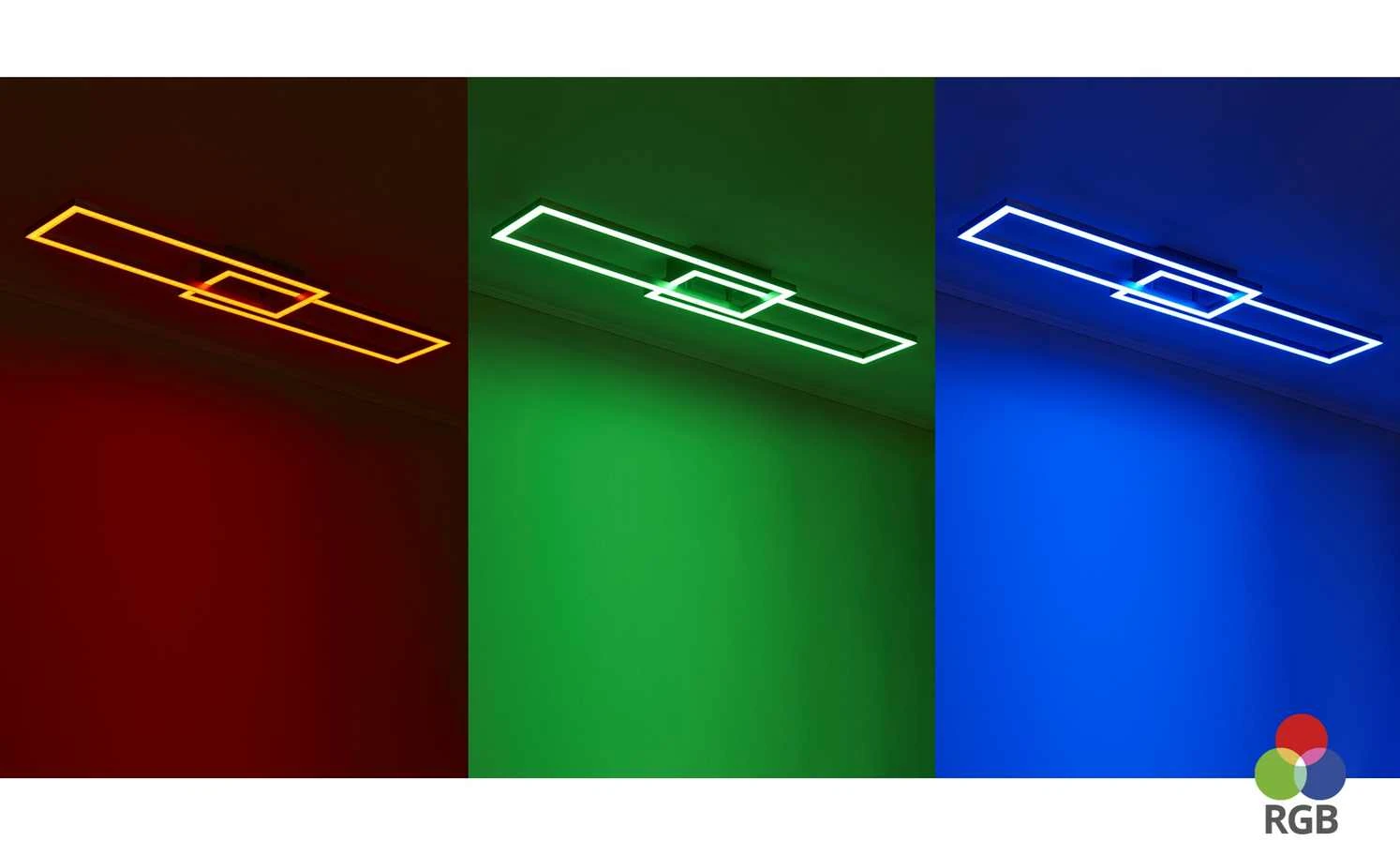 Paul Neuhaus Smart Home-Deckenleuchte, 2-flammig, Nickel matt 2 Paul Neuhaus Smart Home-Deckenleuchte, 2-flammig, Nickel matt – Bild 2