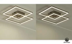 Paul Neuhaus Smart Home-Deckenleuchte, 2-flammig, Nickel matt