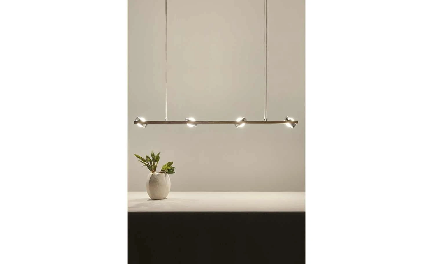 Paul Neuhaus Smart Home-Pendelleuchte, 8-flammig, Nickel matt 4 Paul Neuhaus Smart Home-Pendelleuchte, 8-flammig, Nickel matt – Bild 4