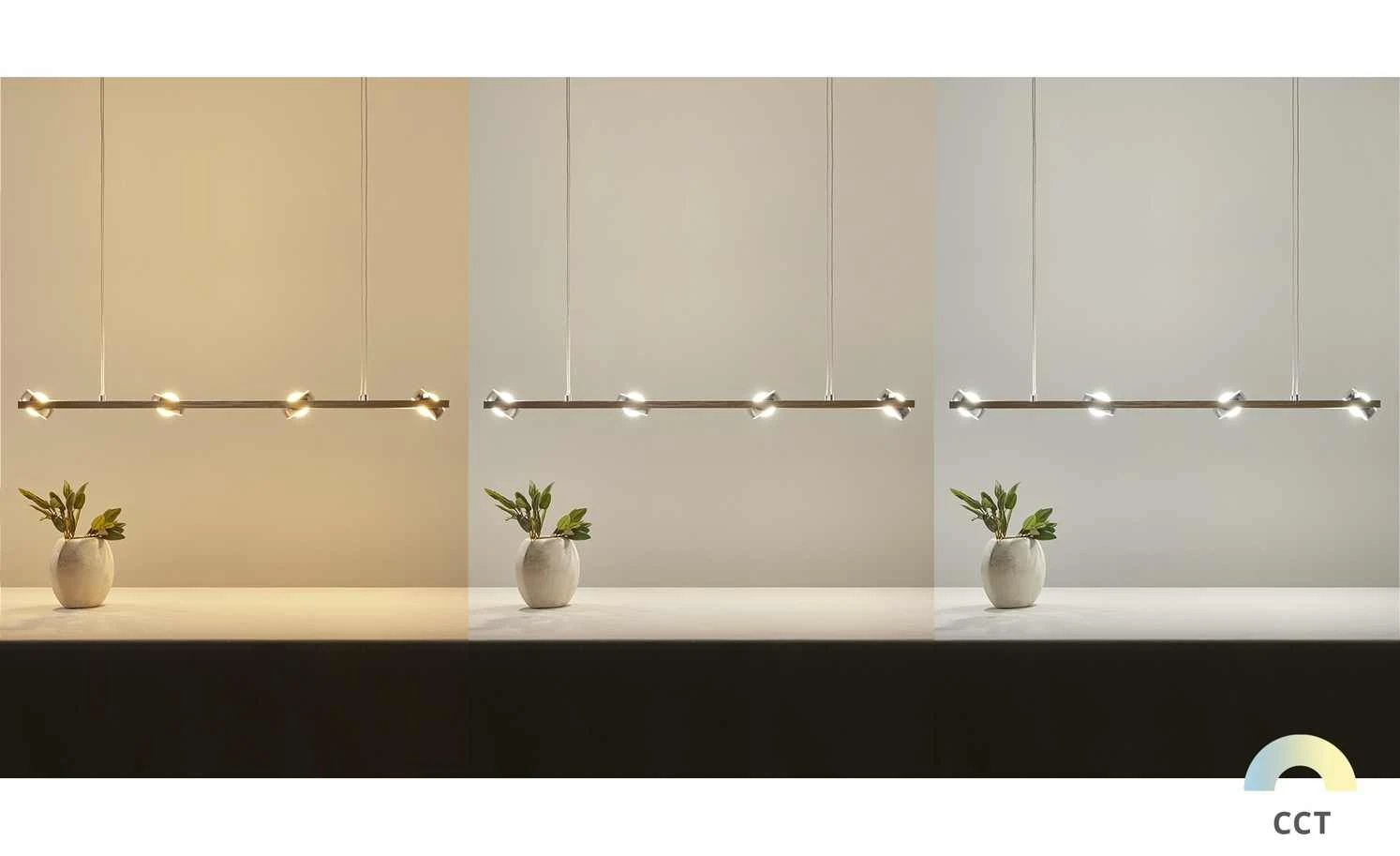 Paul Neuhaus Smart Home-Pendelleuchte, 8-flammig, Nickel matt 2 Paul Neuhaus Smart Home-Pendelleuchte, 8-flammig, Nickel matt – Bild 2