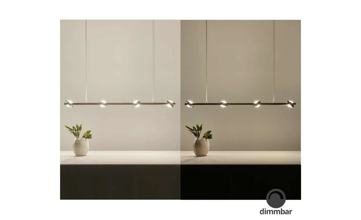 Paul Neuhaus Smart Home-Pendelleuchte, 8-flammig, Nickel matt 1 Paul Neuhaus Smart Home-Pendelleuchte, 8-flammig, Nickel matt