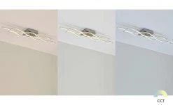 Paul Neuhaus Smart Home-Deckenleuchte, 3-flammig, geschwungen