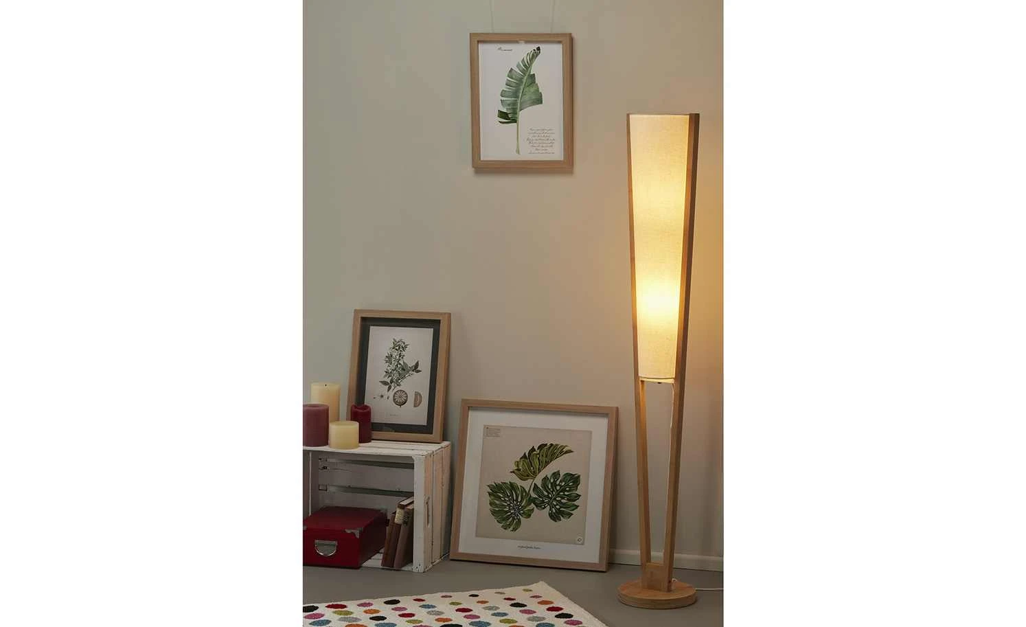 KHG Stehleuchte, 2-flammig, Bambus 3 KHG Stehleuchte, 2-flammig, Bambus – Bild 3