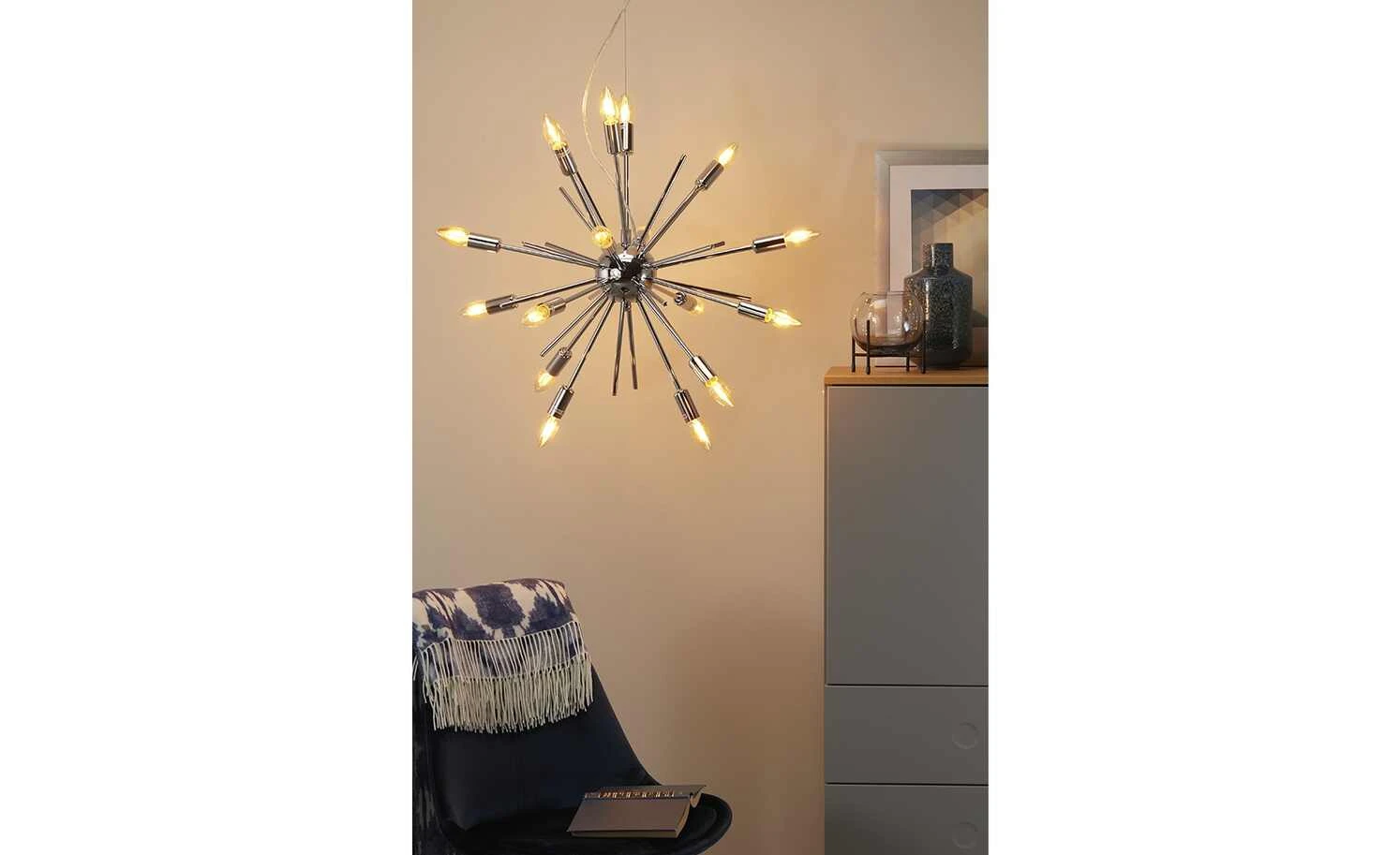 KHG Pendelleuchte, 16-flammig, chrom 1 KHG Pendelleuchte, 16-flammig, chrom