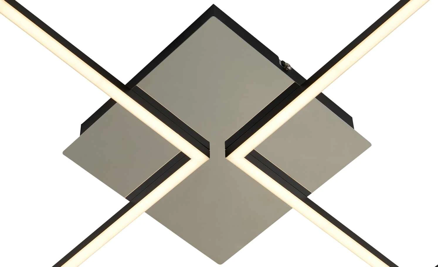 KHG LED-Deckenleuchte, 2-flammig, schwarz/chrom 3 KHG LED-Deckenleuchte, 2-flammig, schwarz/chrom – Bild 3