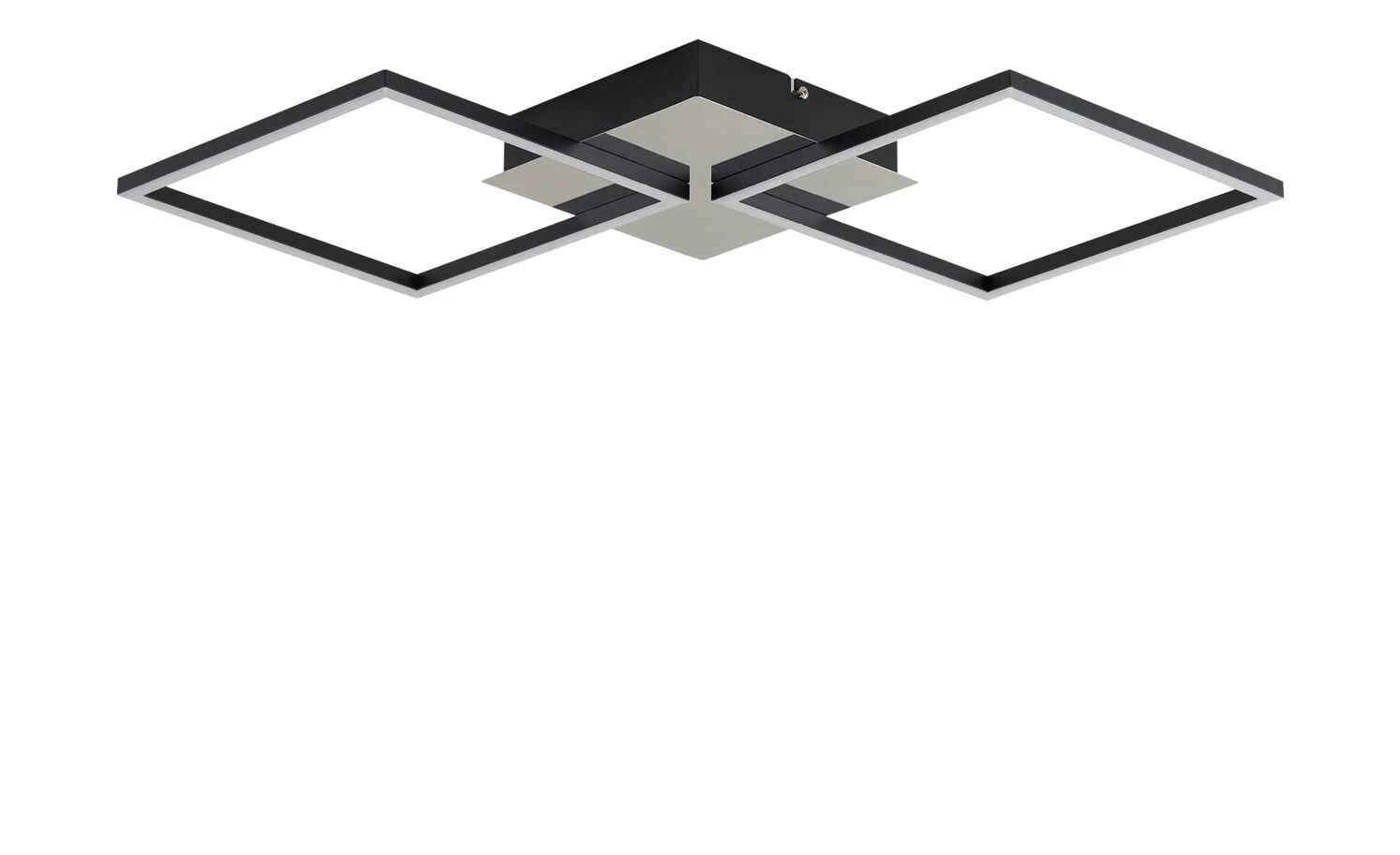 KHG LED-Deckenleuchte, 2-flammig, schwarz/chrom 4 KHG LED-Deckenleuchte, 2-flammig, schwarz/chrom – Bild 4