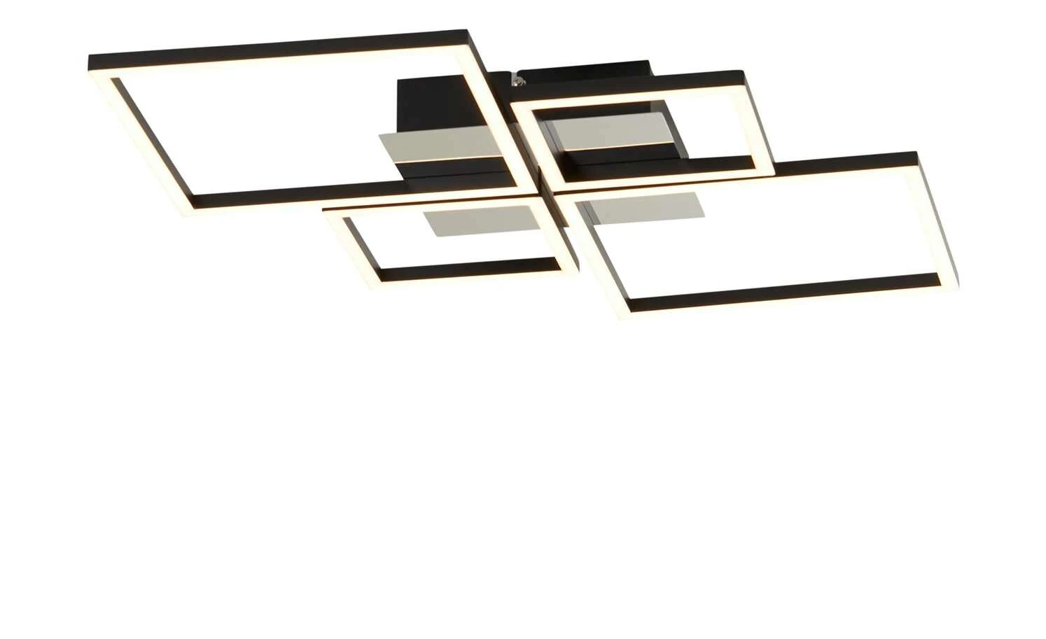 KHG LED-Deckenleuchte, 4-flammig, schwarz/chrom 3 KHG LED-Deckenleuchte, 4-flammig, schwarz/chrom – Bild 3