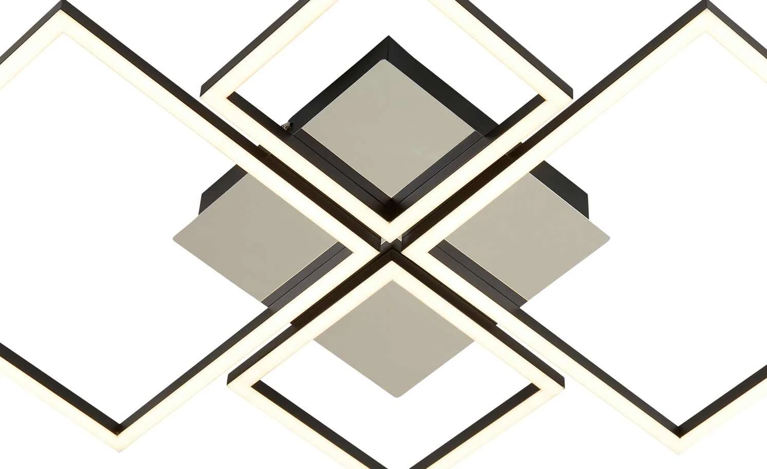 KHG LED-Deckenleuchte, 4-flammig, schwarz/chrom 5 KHG LED-Deckenleuchte, 4-flammig, schwarz/chrom – Bild 5