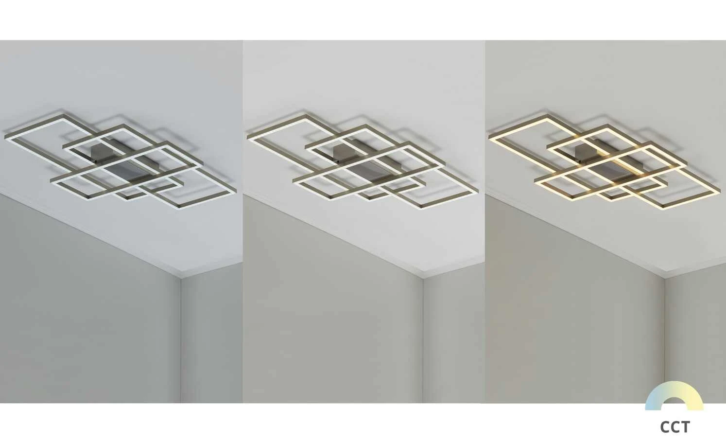 KHG LED-Deckenleuchte, 3-flammig, Aluminium gebürstet 1 KHG LED-Deckenleuchte, 3-flammig, Aluminium gebürstet