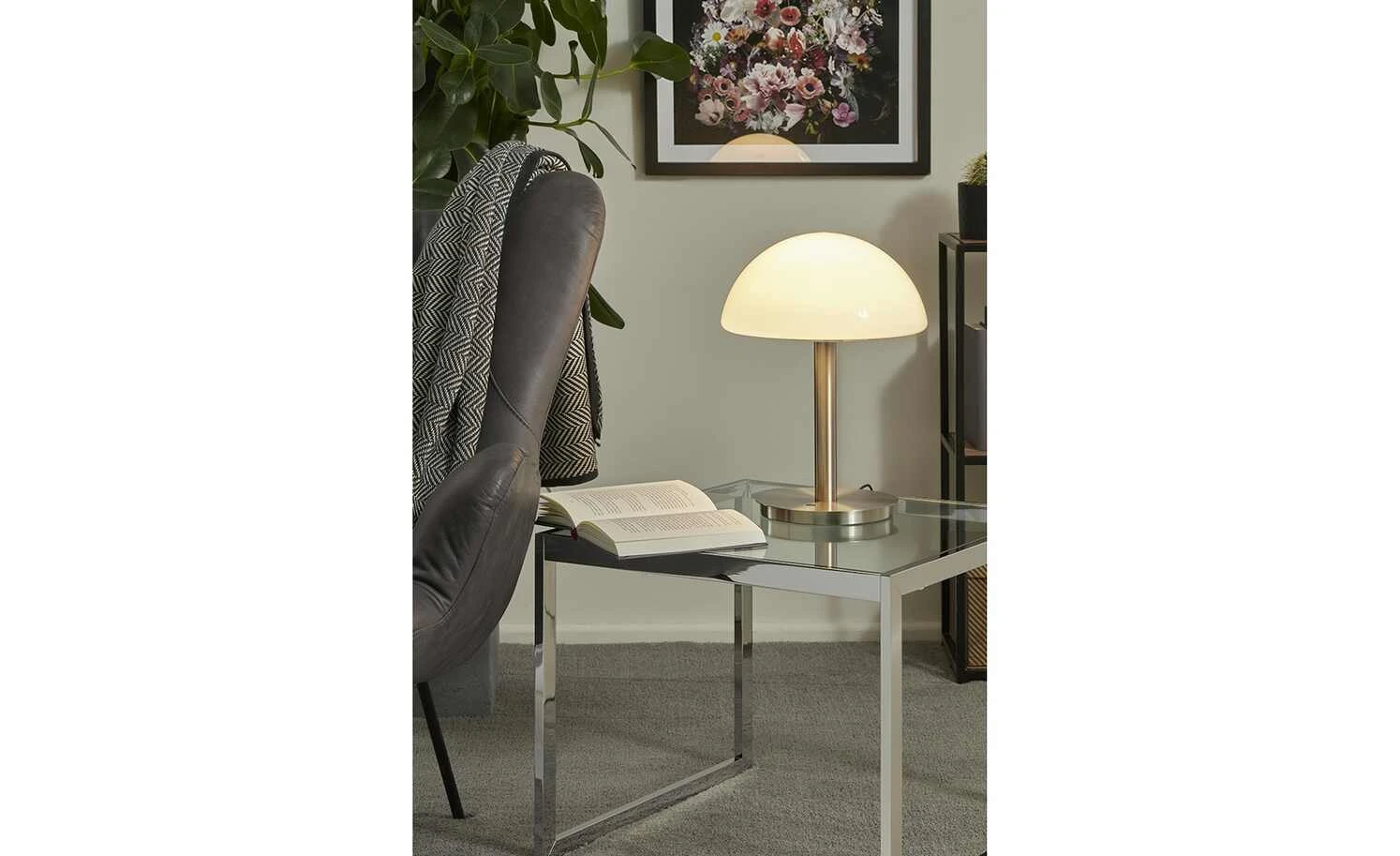 Meisterleuchten LED-Tischleuchte, 1-flammig, Nickel-matt 1 Meisterleuchten LED-Tischleuchte, 1-flammig, Nickel-matt