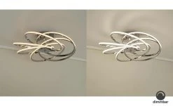 Meisterleuchten LED-Deckenleuchte, 6-flammig, chrom `gedreht´