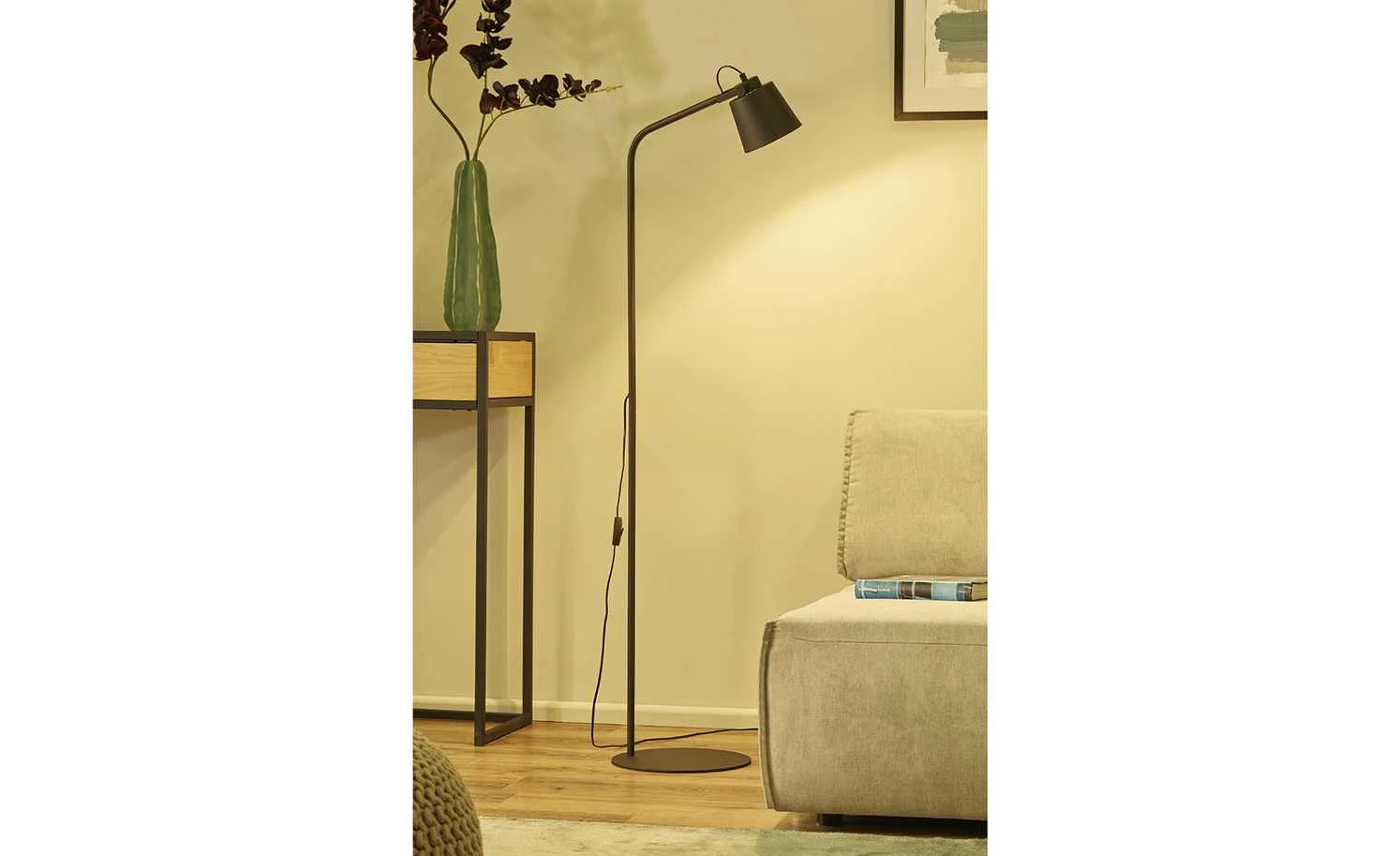 Leseleuchte, 1-flammig, schwarz 1 Leseleuchte, 1-flammig, schwarz