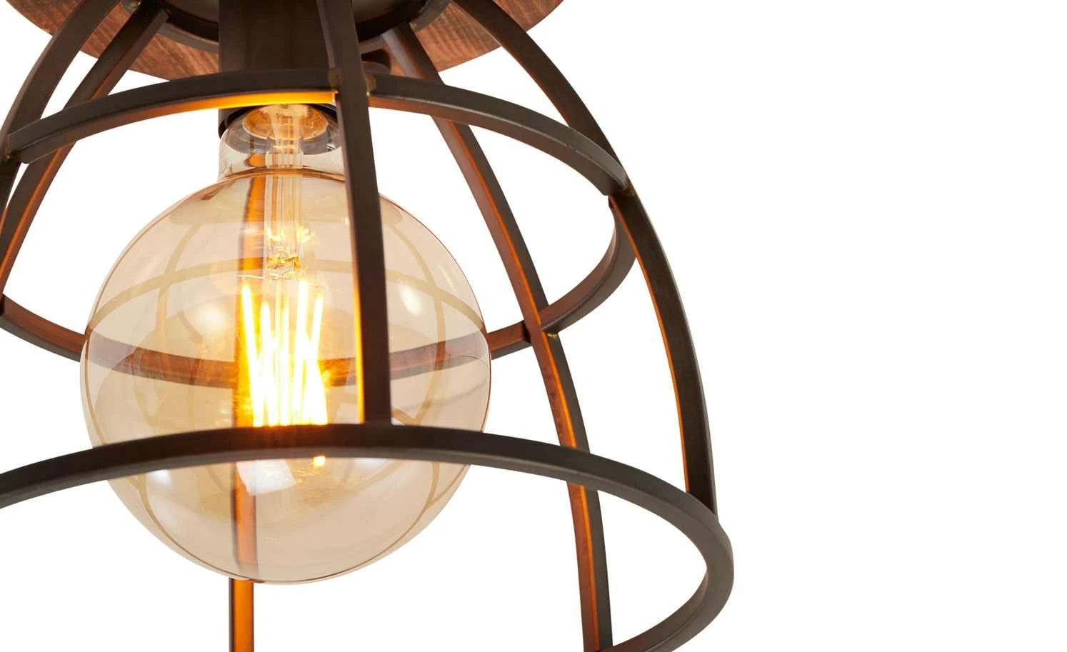 Deckenleuchte, 1-flammig Metall schwarz 3 Deckenleuchte, 1-flammig Metall schwarz – Bild 3