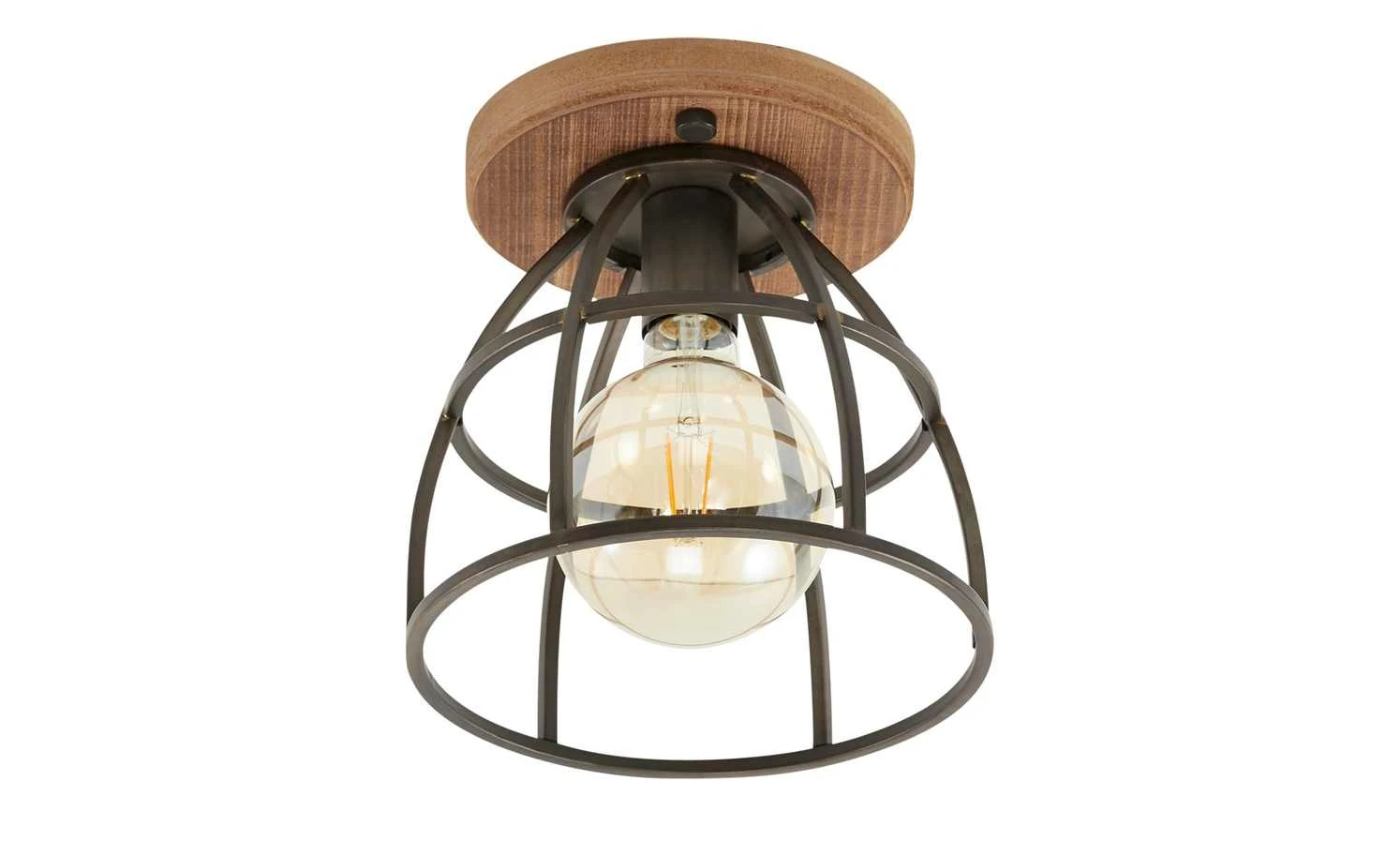 Deckenleuchte, 1-flammig Metall schwarz 2 Deckenleuchte, 1-flammig Metall schwarz – Bild 2