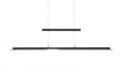 Fischer-Honsel LED-Pendelleuchte, schwarz-matt/Rauchglas -Innenleuchten Verkaufsladen 11685438 2 202202242232