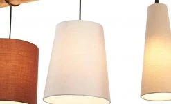 Paul Neuhaus Pendelleuchte, 3-flammig, Holz/Stoffschirme -Innenleuchten Verkaufsladen 11685448 6 202002262236