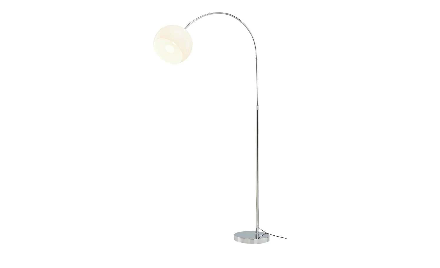 KHG Bogenleuchte, 1-flammig, chrom / weiß 3 KHG Bogenleuchte, 1-flammig, chrom / weiß – Bild 3