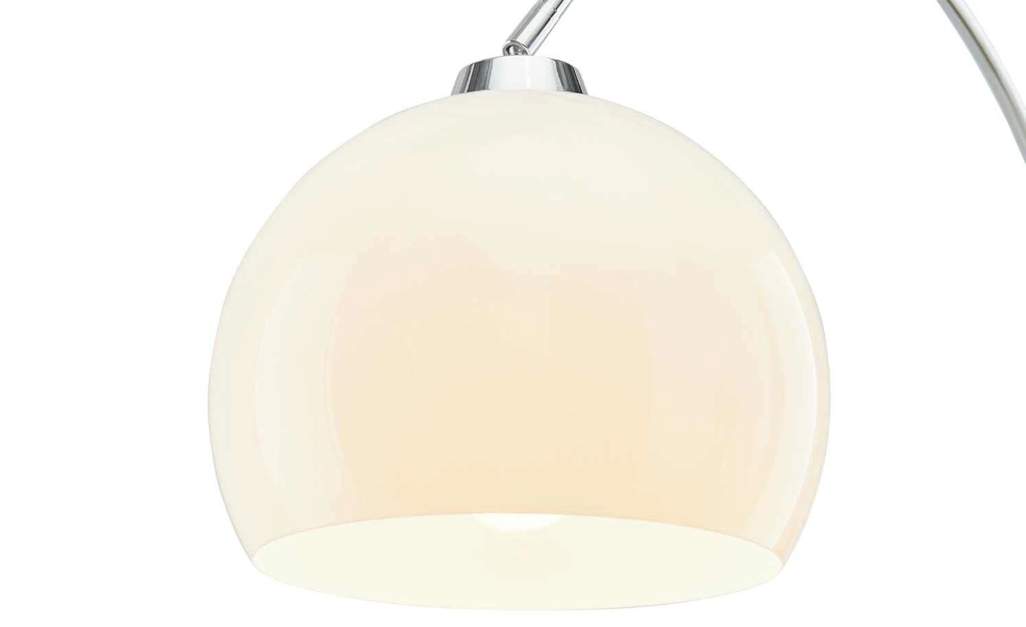 KHG Bogenleuchte, 1-flammig, chrom / weiß 5 KHG Bogenleuchte, 1-flammig, chrom / weiß – Bild 5