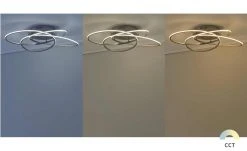 Meisterleuchten LED-Deckenleuchte Nickel-matt