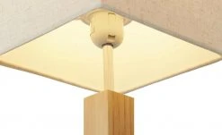 HOME STORY Bambus-Tischleuchte, 1-flammig, eckig -Innenleuchten Verkaufsladen 11685548 2 202101041431