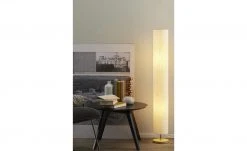 HOME STORY Stehleuchte, 2-flammig, Holz/ Papier