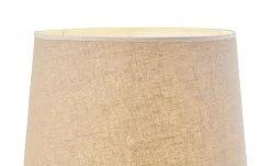 HOME STORY Stehleuchte, 1-flammig, Stoffschirm sandfarben | Weiß -Innenleuchten Verkaufsladen 11685563 3 202009260310