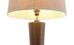 HOME STORY Stehleuchte, 1-flammig, Stoffschirm natur | Braun -Innenleuchten Verkaufsladen 11685564 2 202009260536