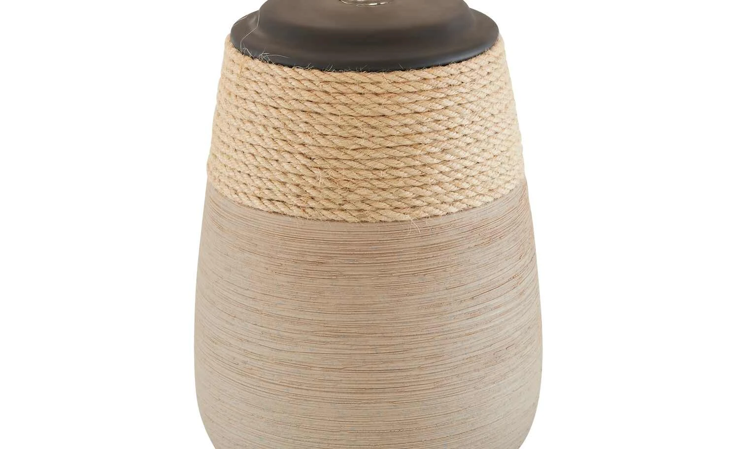 KHG Keramik-Tischleuchte, 1-flammig, Leinen-Schirm 8 KHG Keramik-Tischleuchte, 1-flammig, Leinen-Schirm – Bild 8