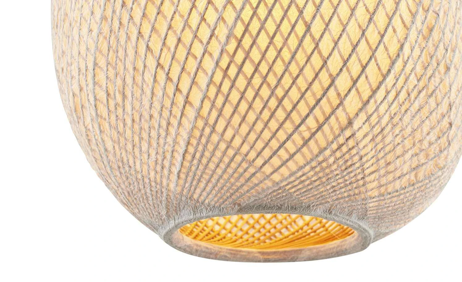 KHG Pendelleuchte, 1-flammig, Bambusfaser gewebt 4 KHG Pendelleuchte, 1-flammig, Bambusfaser gewebt – Bild 4