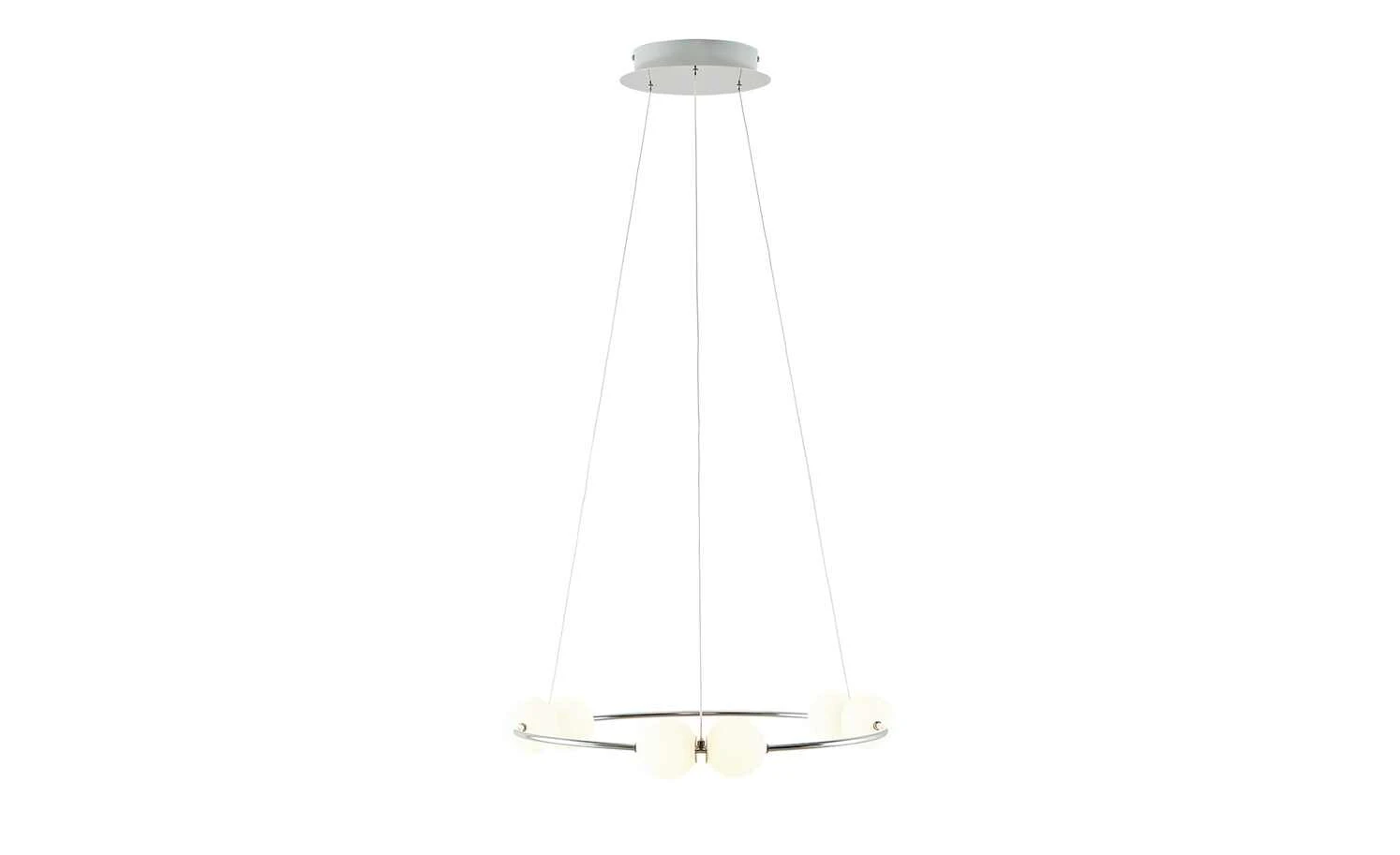 Meisterleuchten LED-Pendelleuchte, 6-flammig, chrom / weiß 6 Meisterleuchten LED-Pendelleuchte, 6-flammig, chrom / weiß – Bild 6