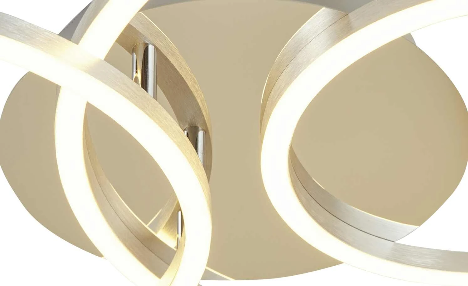 Meisterleuchten LED-Deckenleuchte, Aluminium gebürstet, 3-Kreise 3 Meisterleuchten LED-Deckenleuchte, Aluminium gebürstet, 3-Kreise – Bild 3