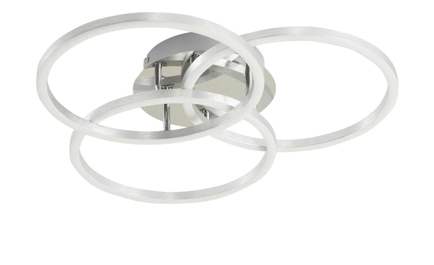 Meisterleuchten LED-Deckenleuchte, Alu-gebürstet, Kreise 3 Meisterleuchten LED-Deckenleuchte, Alu-gebürstet, Kreise – Bild 3
