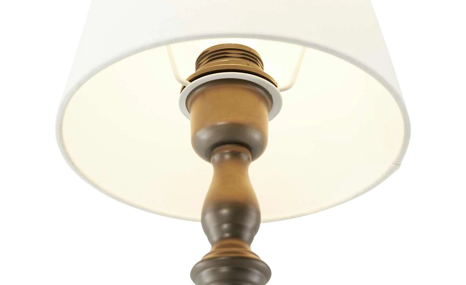 Tischleuchte, 1-flammig, Stoffschirm creme `klein´ | 33|cm 6 Tischleuchte, 1-flammig, Stoffschirm creme `klein´ | 33|cm – Bild 6