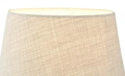 Tischleuchte, 1-flammig, Stoffschirm grau `mittel´ | 41|cm -Innenleuchten Verkaufsladen 11685734 4 202008202250