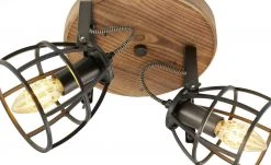 Deckenleuchte, 2-flammig, Holz/Metall -Innenleuchten Verkaufsladen 11685737 2 202009112239