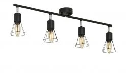 Deckenstrahler, 4-flammig, Draht schwarz 9 Deckenstrahler, 4-flammig, Draht schwarz -Innenleuchten Verkaufsladen 11685749 2 202012032240