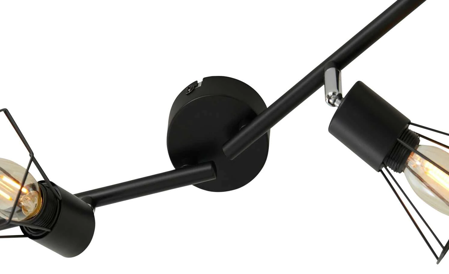 Deckenstrahler, 4-flammig, Draht schwarz 6 Deckenstrahler, 4-flammig, Draht schwarz – Bild 6