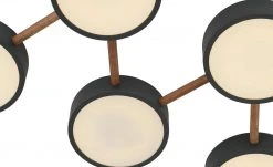 LED-Deckenleuchte, 5-flammig, grau -Innenleuchten Verkaufsladen 11685763 3 202012032240