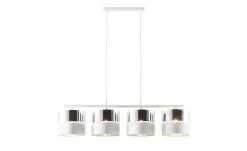 Pendelleuchte, 4-flammig, Weiß/silberfarben 11 Pendelleuchte, 4-flammig, Weiß/silberfarben -Innenleuchten Verkaufsladen 11685842 6 202101182236